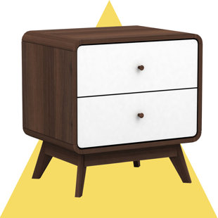 Modern Contemporary Extra Tall Night Stands Allmodern 2 Drawer Nightstand