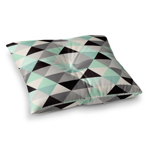Triangle Geo by Crystal Walen Floor Pillow