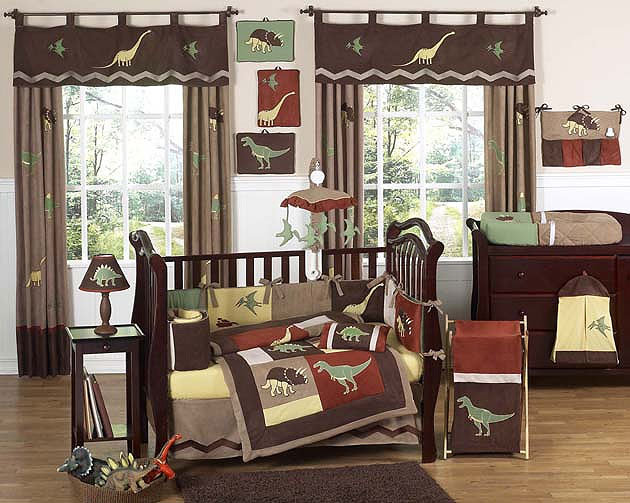 Sweet Jojo Designs Dinosaur Land 9 Piece Crib Bedding Set Wayfair Dinosaur Land 9 Piece Crib Bedding Set