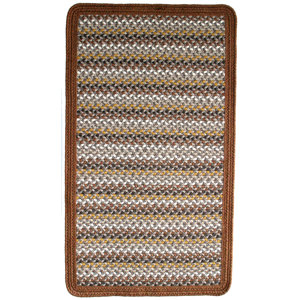 Green Mountain Maple Syrup Brown/Tan Striped Area Rug