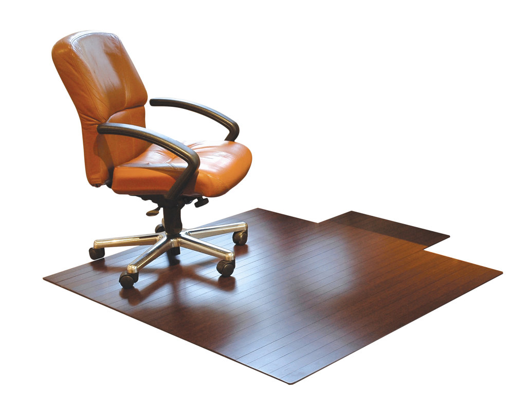 Wildon Home ® Low Pile and Hardwood Bamboo Office Chair Mat & Reviews