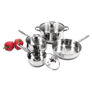 Stainless Steel 7 Piece Cookware Set