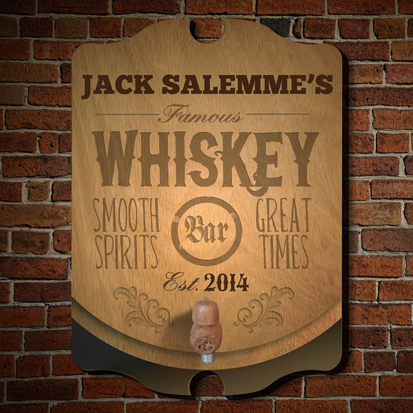 Home Wet Bar Famous Whiskey Personalized Sign Wall Décor Wayfair