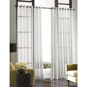 Soho Voile Solid Sheer Grommet Single Curtain Panel