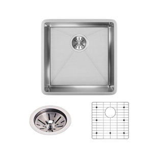 Under Sink Cabinet Liner Wayfair Crosstown 19 X Under Mount Kitchen Sink With Grid And Drain Embly