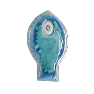 Ceramic Blue Fish Plate Wall Du00e9cor