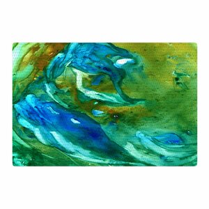 Rosie Brown Hurricane Green/Blue Area Rug