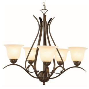 Bronze Tuscan Light Chandelier Wayfair Contemporary 5 Light Shaded Chandelier