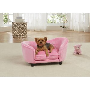 Ultra Plush Snuggle Dog Sofa with Cushion