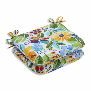 Guadaloue Resists Fading Outdoor Dining Chair Cushion (Set of 2)