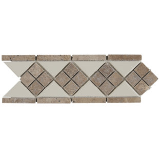 Listello Border Accent Tiles You Ll Love Wayfair Morrison 4 X 12 Natural Stone Listello Tile In Almond And Noce