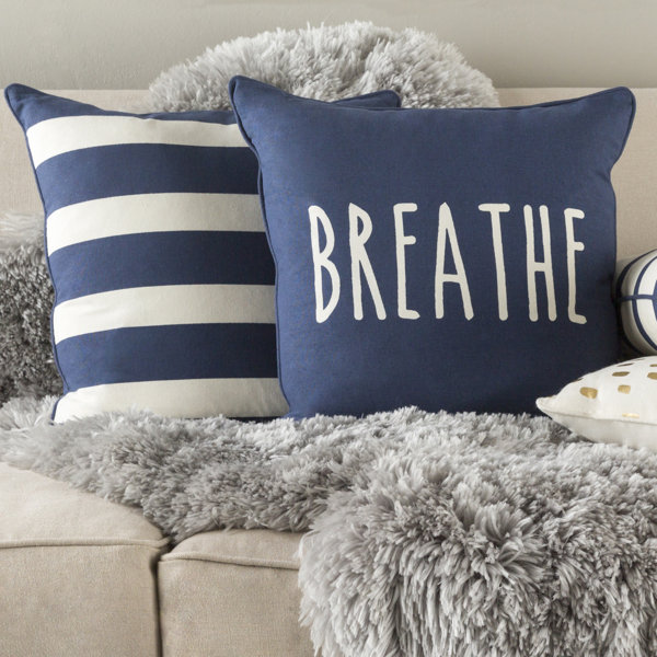 Yahya Breathe Cotton Throw Pillow Cover