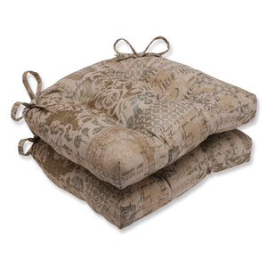 Documented Vermeil Reversible Chair Pad (Set of 2)