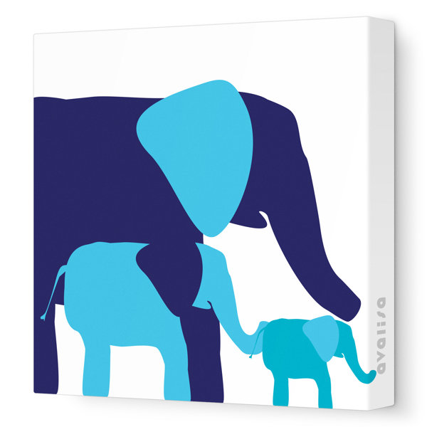Avalisa Animals Elephants Graphic Art on Canvas & Reviews Wayfair