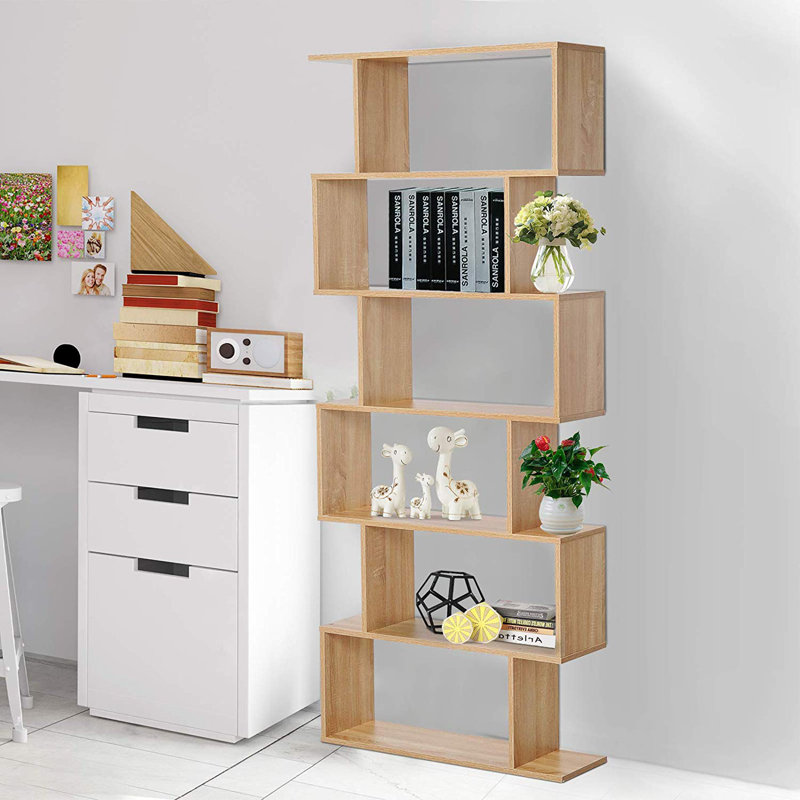 Wrought Studio Susann Geometric Bookcase Wayfair