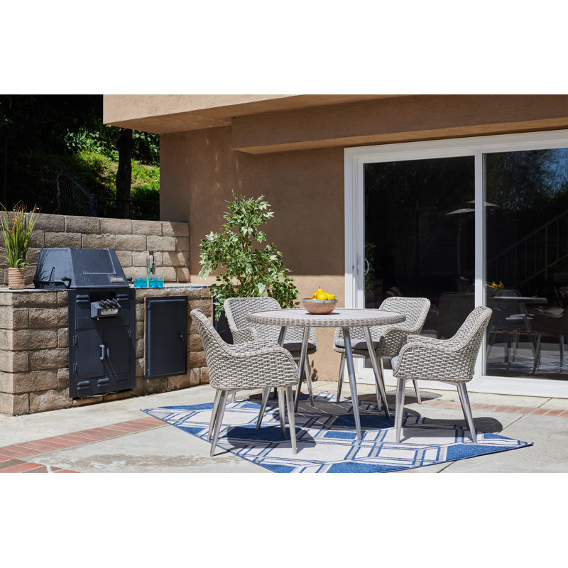Highland Dunes Chacko 5 Piece Patio Dining Set With Cushion Highland Dunes Chacko 5 Piece Patio Dining Set With Cushion Reviews Wayfair
