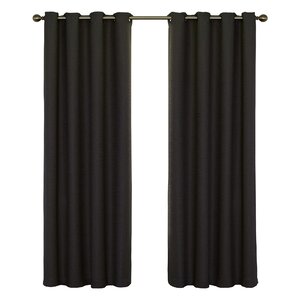 Wyndham Solid Blackout Grommet Single Curtain Panel