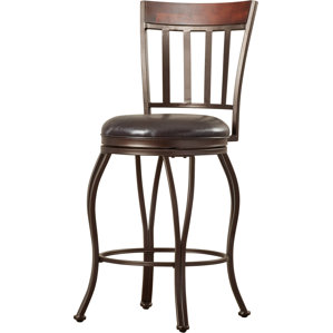 Capitol Swivel Bar Stool by Red Barrel Studio