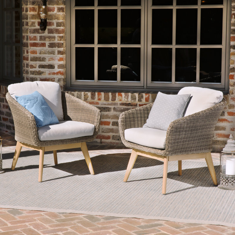 Langley Street Bacchus Patio Chair With Cushions Reviews Wayfair Bacchus Patio Chair With Cushions