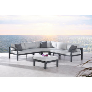 4-tlg. Loungegruppen-Set Charlotte mit Kissen vo..