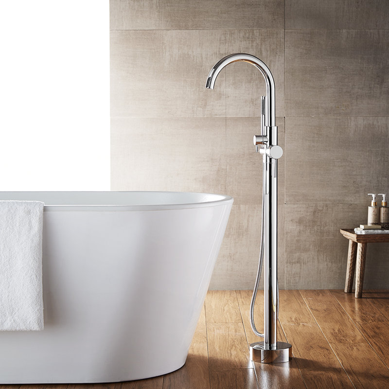 vinnova berkeley single handle floor mount freestanding tub filler