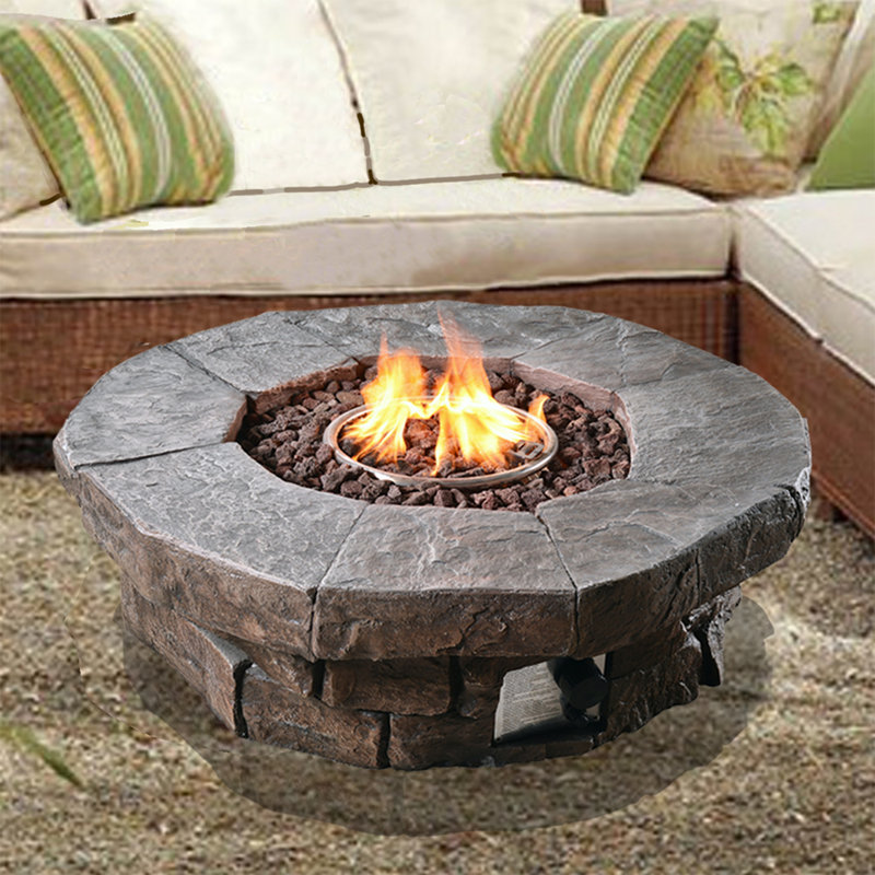 Peaktop Outdoor Propane Gas Fire Pit Reviews Wayfair