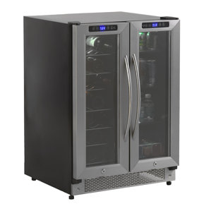 19 Bottle Dual Zone Freestanding Wine Cooler by ..