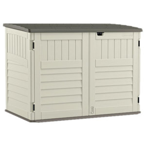 5 ft. 11 in. W x 3 ft. 8 in. D Plastic Horizontal Garbage Shed