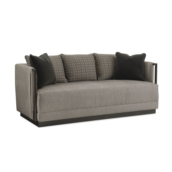Caracole Modern Graphite Tweed Sofa Perigold