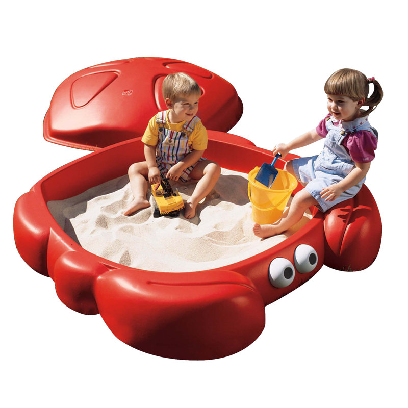 Step2 Crabbie 4' Rectangular Sandbox with Cover & Reviews Wayfair