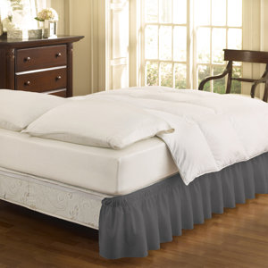 Gearheart Wrap Around Solid Ruffled 140 Thread Count Bed Skirt