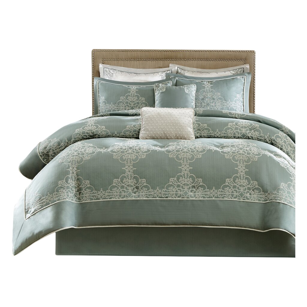 Madison Park Signature Newhaven 8 Piece Comforter Set & Reviews | Wayfair