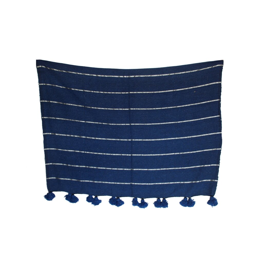 moroccan pompom blanket