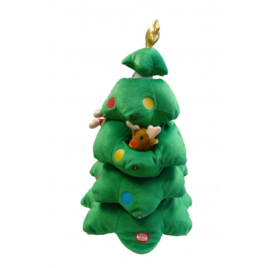 BZB Goods Singing Christmas Tree Musical Plush Toy with Motion
