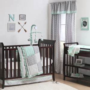 Adventure Patch 4 Piece Crib Bedding Set