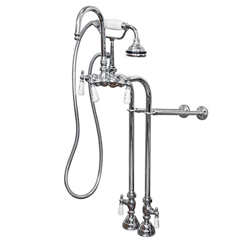 Cambridge Plumbing Clawfoot Triple Handle Freestanding Tub Faucet ... Cambridge Plumbing Clawfoot Triple Handle Freestanding Tub Faucet ...