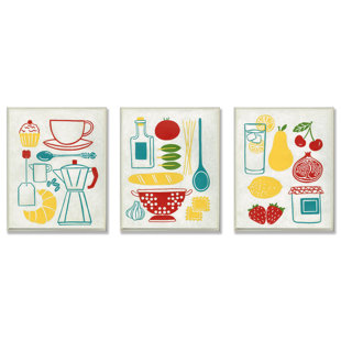 Kitchen Wall Plaques Wayfair Sunday Breakfast Dinner And Picnic 3 Piece Kitchen Wall Plaque Set