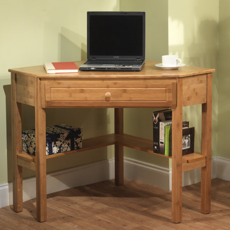 Beachcrest Home Harley Solid Wood Corner Desk Reviews Wayfair Harley Solid Wood Corner Desk