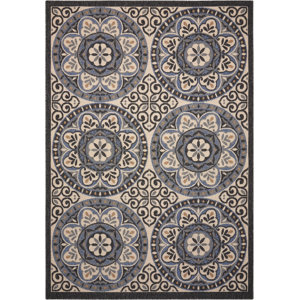 Ashby Ivory/Charcoal Indoor/Outdoor Area Rug