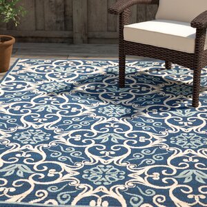 Carleton Navy Indoor/Outdoor Area Rug