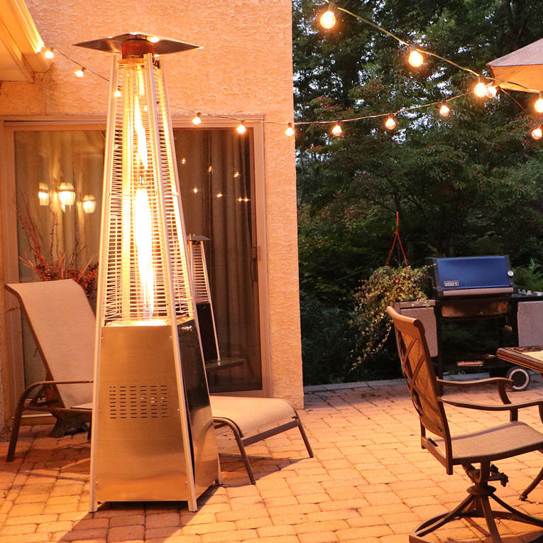 Hanover Pyramid 42 000 Btu Propane Patio Heater Reviews Wayfair Pyramid 42 000 Btu Propane Patio Heater