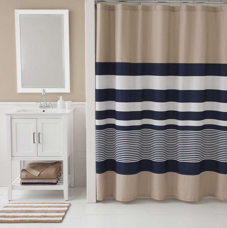 IZOD Lorilee Stripe Shower Curtain & Reviews Wayfair