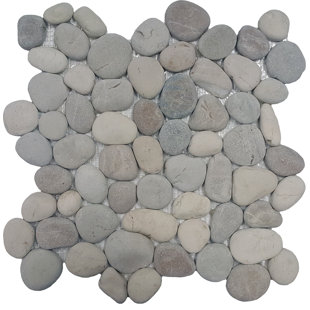 River Rock Mosaic Tile Wayfair River Rock Random Sized Natural Stone Pebble Tile In Terrene Blend
