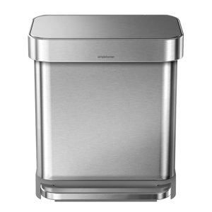 Stainless Steel 8 Gallon Step On Trash Can