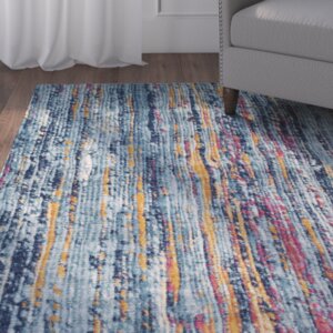 Andover Blue/Orange Area Rug