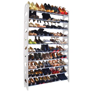 Buy 10-Tier Plastic 50 Pair Shoe Rack!