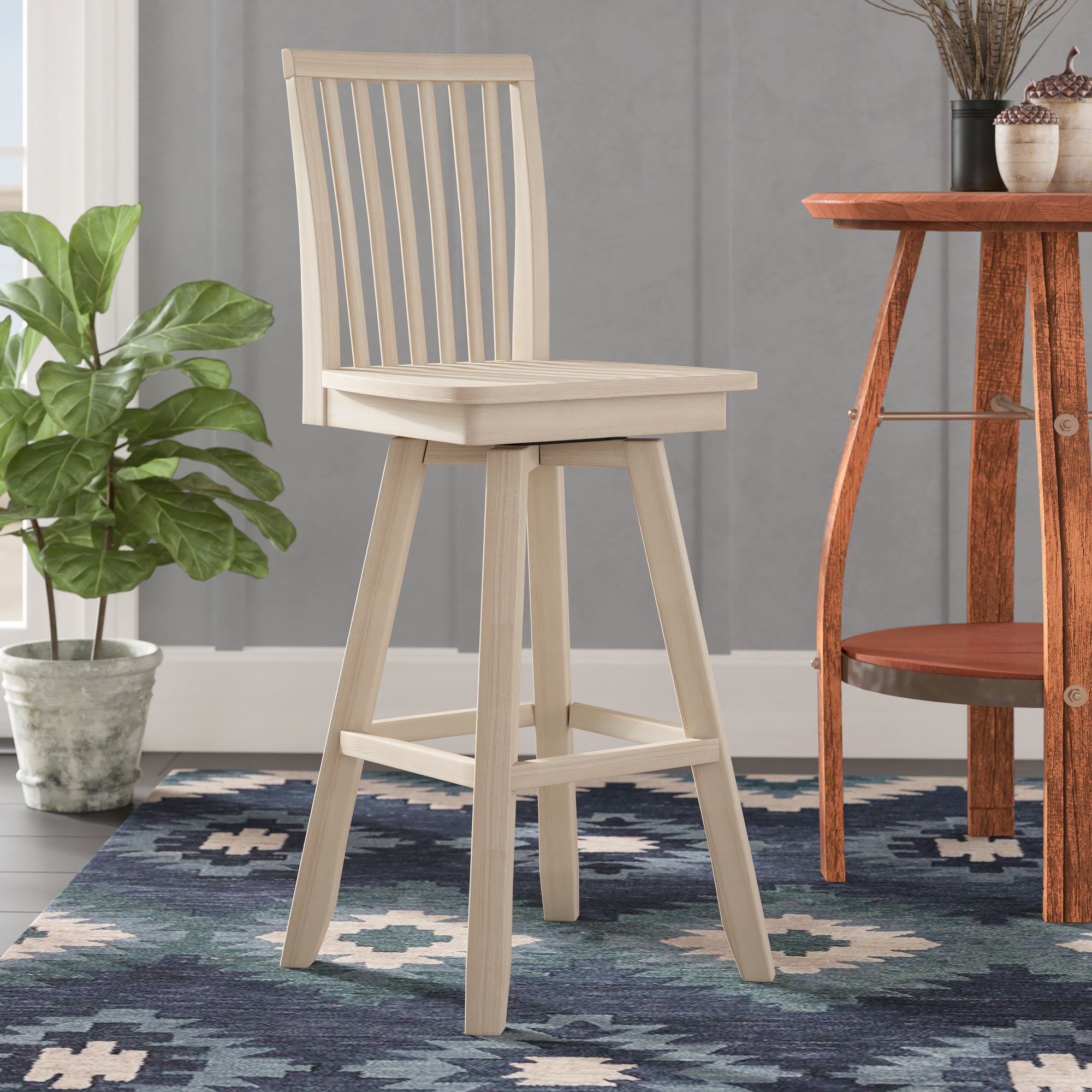 Rohnert Park Bar Counter Swivel Stool