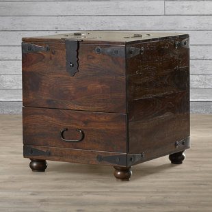 Trunk Storage End Side Tables You Ll Love Wayfair Aayle End Table With Storage