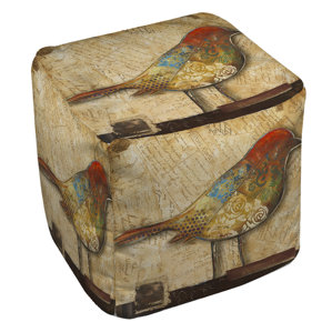Square Bird Ottoman by East Urban Home