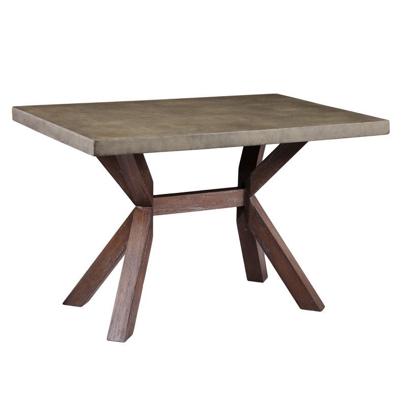 Astle Indoor Outdoor Concrete Dining Table Joss Main Astle Indoor Outdoor Concrete Dining Table